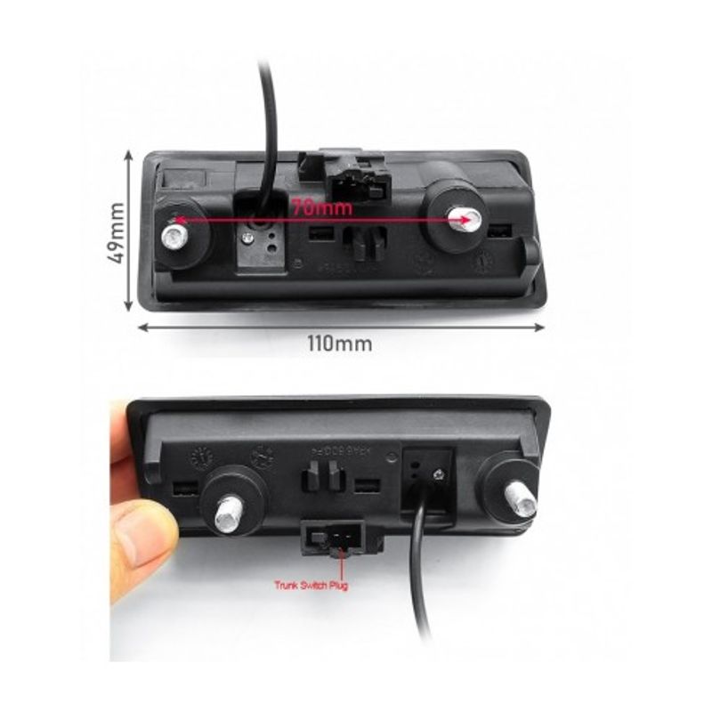 Auto si Moto - Electronice auto - Accesorii electronice auto - Camera marsarier  HD cu StarLight Night Vision pentru Volkswagen pe manerul de portbagaj - Infinity.ro