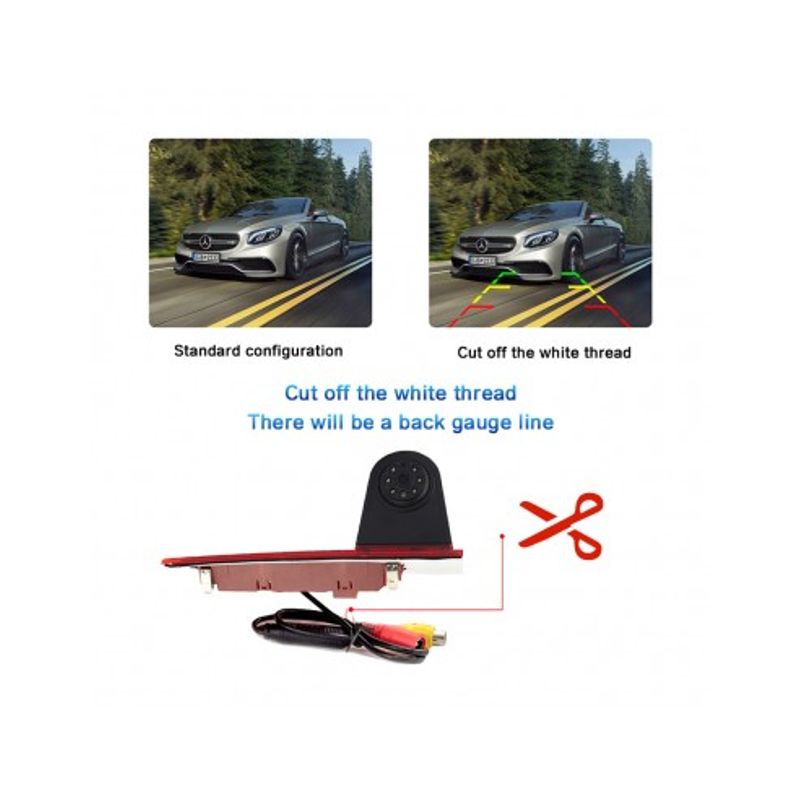 Auto si Moto - Electronice auto - Accesorii electronice auto - Camera marsarier Ford Transit Custom 2012 - 2016 cu usi duble C477 - Infinity.ro