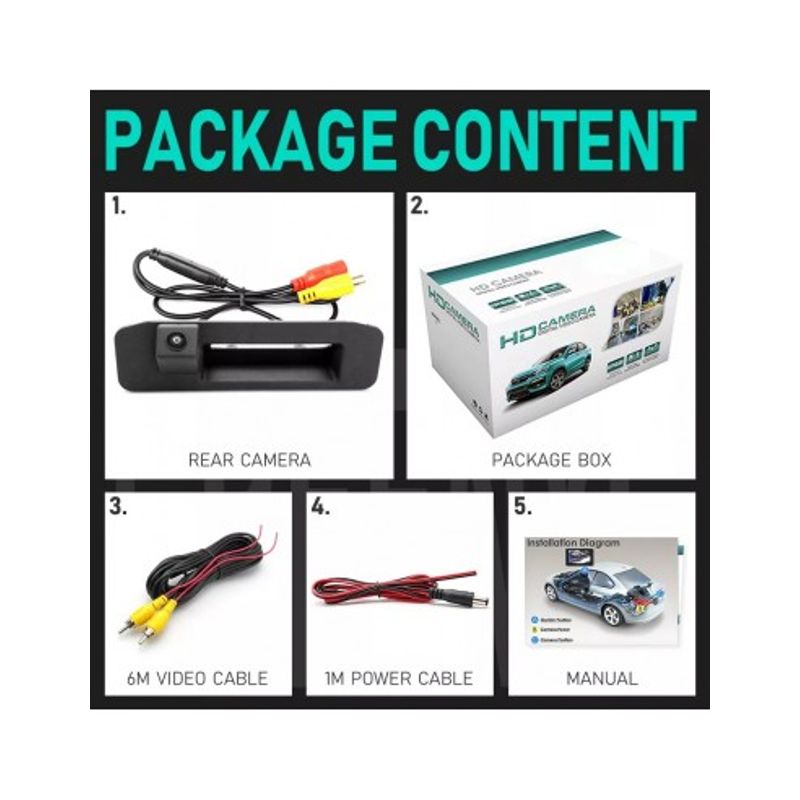 Auto si Moto - Electronice auto - Accesorii electronice auto - Camera marsarier HD, unghi 170 grade, cu StarLight Night Vision pentru Mercedes GLK X204 Facelift - Infinity.ro