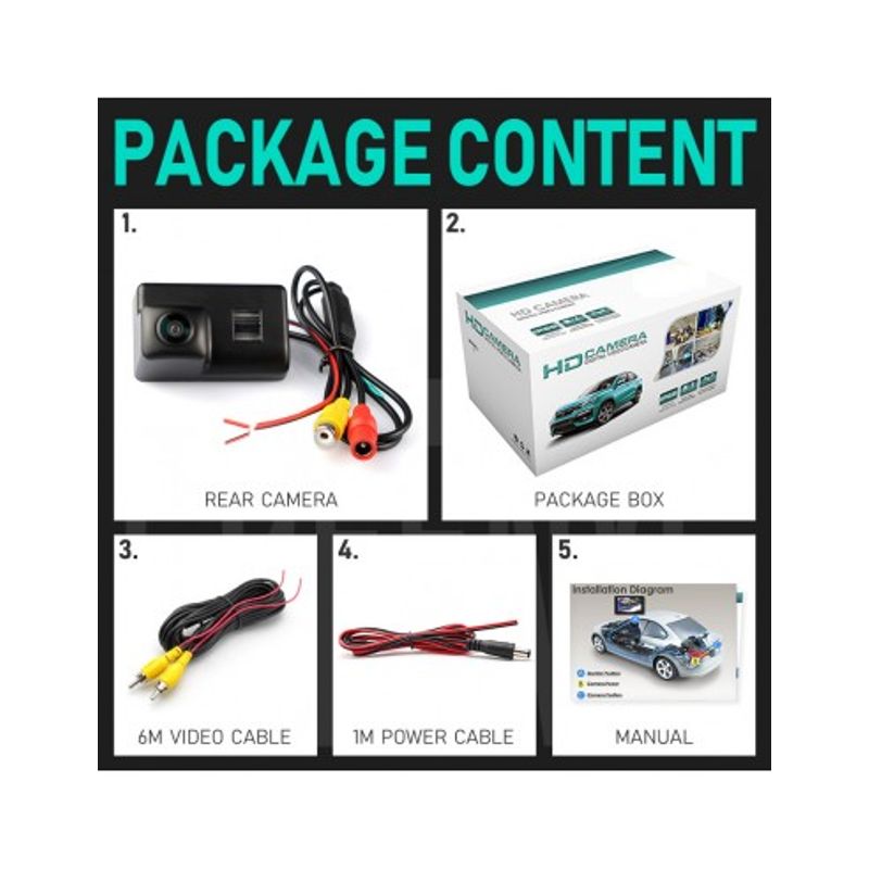 Auto si Moto - Electronice auto - Accesorii electronice auto - Camera marsarier HD, unghi 170 grade cu StarLight Night Vision Peugeot 206, 207, 307 SW, 407 SW, 5008, Partner - Infinity.ro