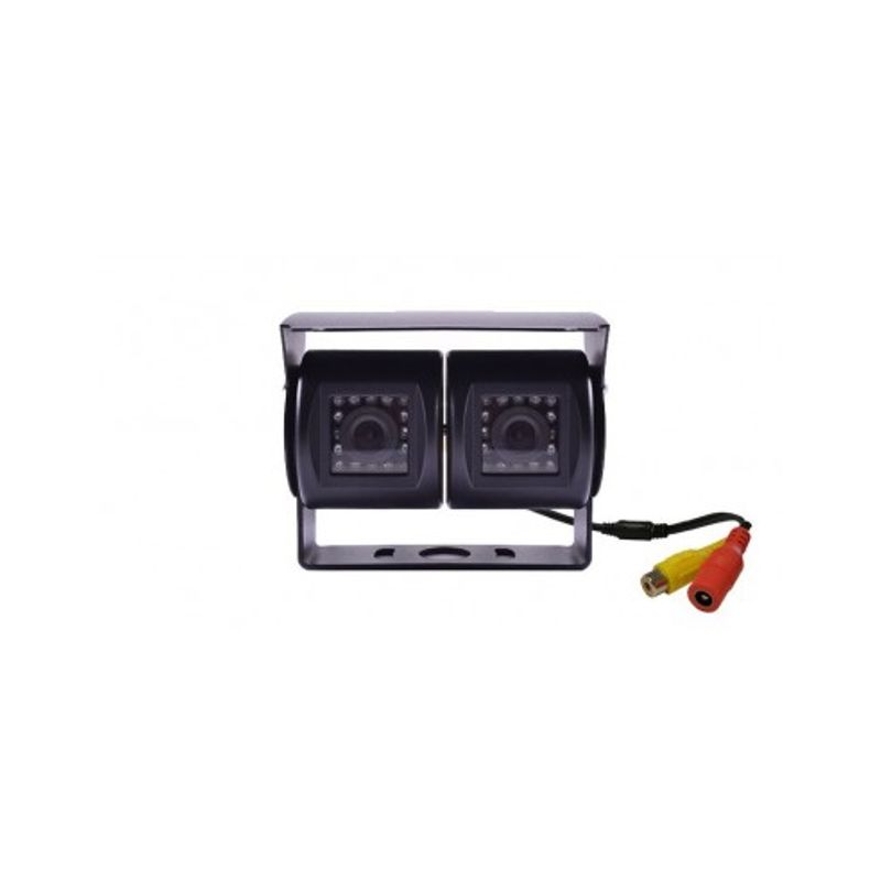Auto si Moto - Electronice auto - Accesorii electronice auto - Camera marsarier dubla, reglabila 12V – 24V pentru Camioane, Autocare, Bus-uri - Infinity.ro