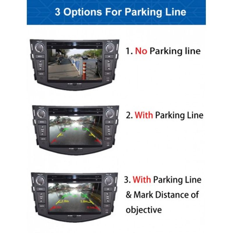 Auto si Moto - Electronice auto - Accesorii electronice auto - Camera auto marsarier / frontala cu sistem Rangefinder C401-AD - Infinity.ro