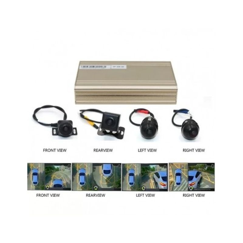 Auto si Moto - Electronice auto - Senzori de parcare - Sistem parcare 360 grade 3D cu 4 camere o imagine 3D fara unghi mort - Infinity.ro