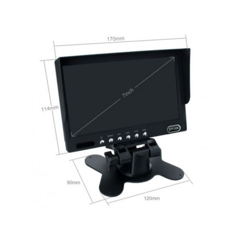 Auto si Moto - Electronice auto - Multimedia auto - Display auto de 7″ cu 4 canale, 12V – 24V, D710 cu telecomanda - Infinity.ro