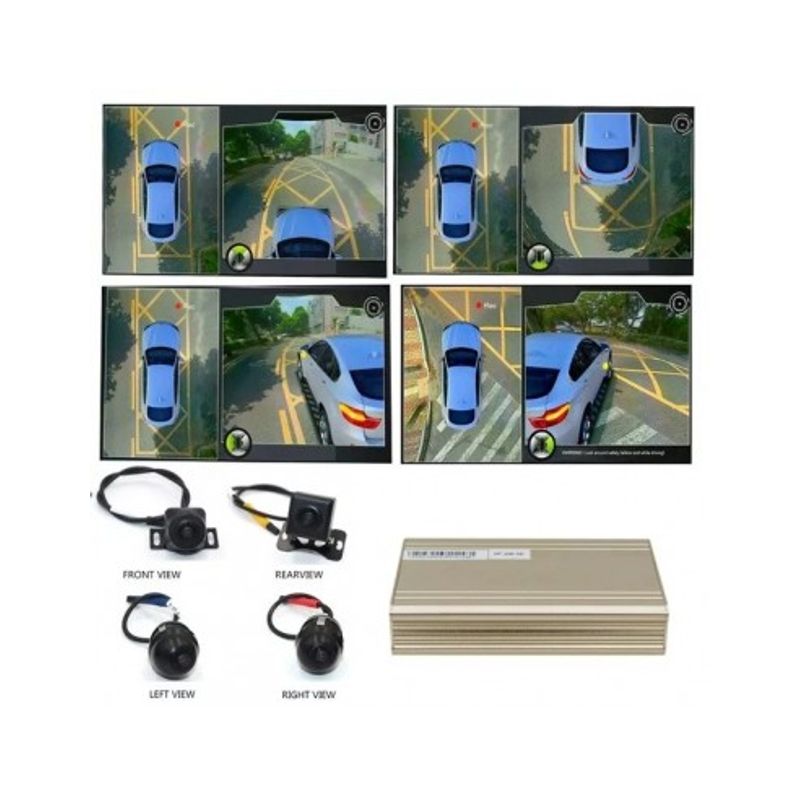 Auto si Moto - Electronice auto - Senzori de parcare - Sistem parcare 360 grade 3D cu 4 camere o imagine 3D fara unghi mort - Infinity.ro