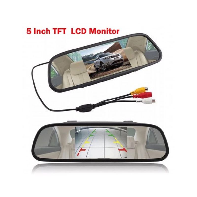 Auto si Moto - Electronice auto - Multimedia auto - Display auto LCD 5″ pe oglinda retrovizoare - Infinity.ro