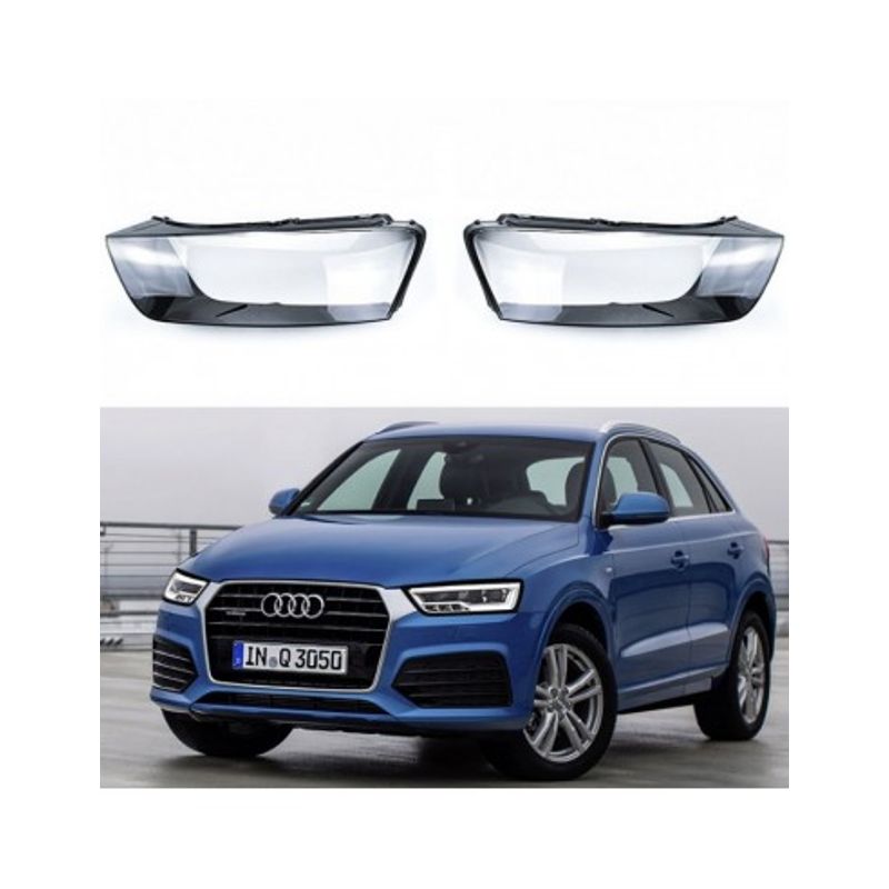 Auto si Moto - Piese auto si accesorii - Caroserie - Faruri, stopuri si proiectoare - Set 2 sticle faruri pentru Audi Q3 Facelift (2015-2018) - Infinity.ro
