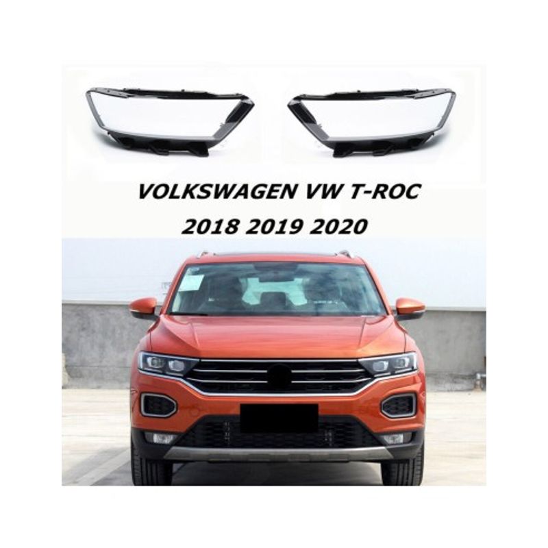 Auto si Moto - Piese auto si accesorii - Caroserie - Faruri, stopuri si proiectoare - Set 2 sticle faruri pentru Volkswagen T-ROC (2017 - 2020) - Infinity.ro