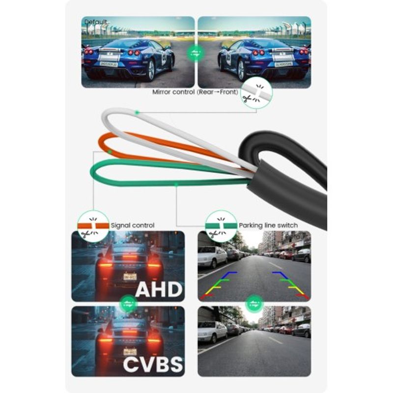 Auto si Moto - Electronice auto - Accesorii electronice auto - Camera marsarier/frontala AHD/CVBS unghi 170 grade cu StarLight Night Vision - Infinity.ro