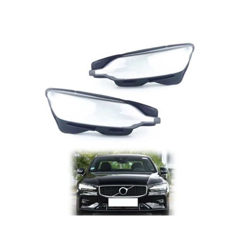 Auto si Moto - Piese auto si accesorii - Caroserie - Faruri, stopuri si proiectoare - Set 2 sticle faruri pentru Volvo S60, V60 (2018 - 2023) - Infinity.ro