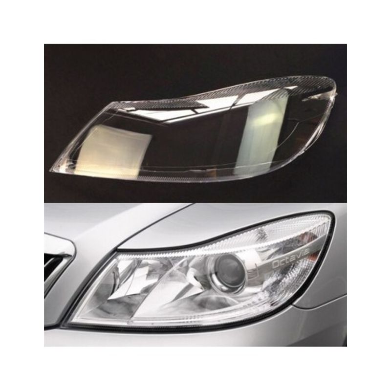 Auto si Moto - Piese auto si accesorii - Caroserie - Faruri, stopuri si proiectoare - Set 2 sticle faruri pentru Skoda Octavia 2 1Z Facelift (2009 - 2013) - Infinity.ro