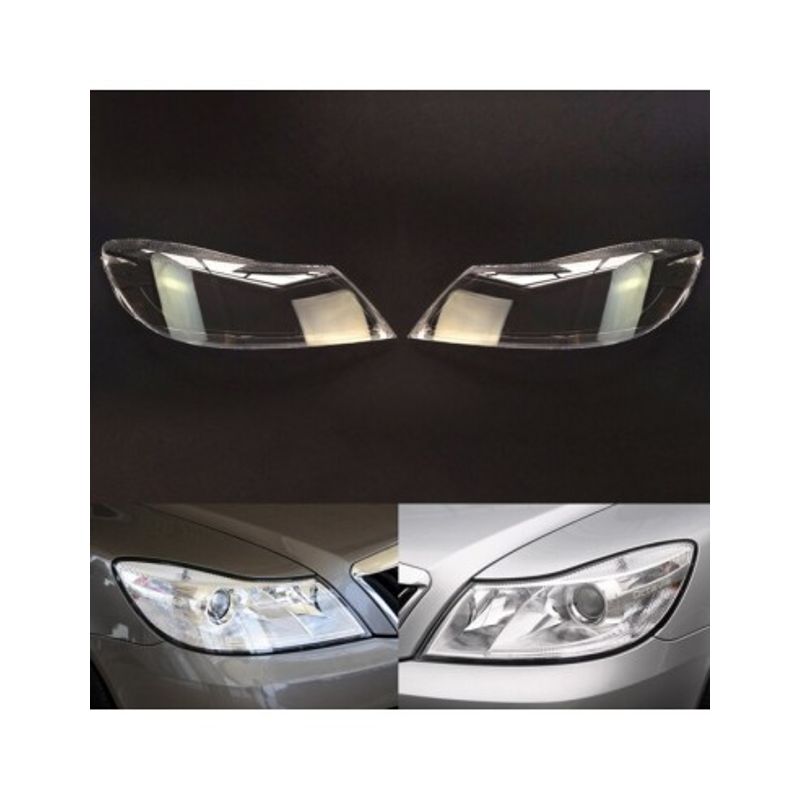 Auto si Moto - Piese auto si accesorii - Caroserie - Faruri, stopuri si proiectoare - Set 2 sticle faruri pentru Skoda Octavia 2 1Z Facelift (2009 - 2013) - Infinity.ro