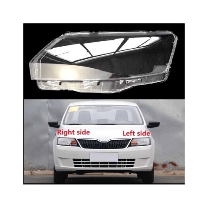 Auto si Moto - Piese auto si accesorii - Caroserie - Faruri, stopuri si proiectoare - Set 2 sticle faruri pentru Skoda Rapid (2013 - 2017) - Infinity.ro
