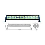 Auto si Moto - Piese auto si accesorii - Caroserie - Faruri, stopuri si proiectoare - LED Bar Auto Offroad 120W/12V-24V, 8800 Lumeni, 21,5″/55 cm, Combo Beam 12/60 Grade - Infinity.ro