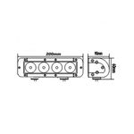 Auto si Moto - Piese auto si accesorii - Caroserie - Faruri, stopuri si proiectoare - LED Bar Auto Offroad 4D 40W/12V-24V, 3400 Lumeni, 8"/20 cm, Spot Beam 12 Grade - Infinity.ro