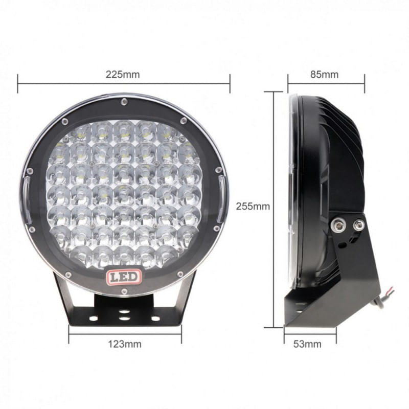 Auto si Moto - Electrice auto - Iluminare si semnalizare - Becuri auto - Proiector LED Auto Offroad 225W, 12V-24V, 18000 Lumeni, Rotund, Spot Beam 30 Grade - Infinity.ro