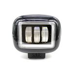 Auto si Moto - Electrice auto - Iluminare si semnalizare - Becuri auto - Proiector LED cu angel eyes pentru offroad auto, moto, atv, putere 45W, luminozitate 4000 lumeni - Infinity.ro