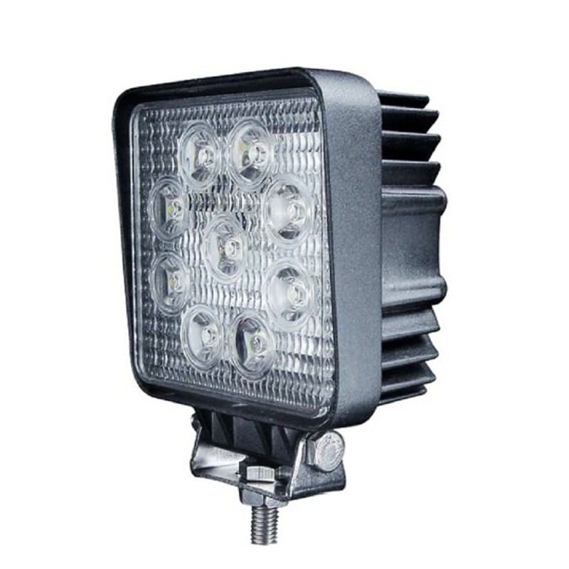 Auto si Moto - Electrice auto - Iluminare si semnalizare - Becuri auto - Proiector LED Auto Offroad 27W/12V-24V, 1980 Lumeni, Patrat, Spot Beam 30 Grade - Infinity.ro