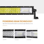Auto si Moto - Piese auto si accesorii - Caroserie - Faruri, stopuri si proiectoare - LED Bar Auto 459W, leduri pe 3 randuri, 12V-24V, 34020 Lumeni, 31,5''/82 cm, Combo Beam 12/60 Grade - Infinity.ro