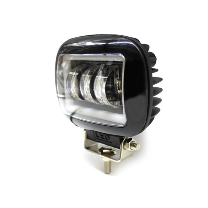 Auto si Moto - Electrice auto - Iluminare si semnalizare - Becuri auto - Proiector LED cu angel eyes pentru offroad auto, moto, atv, putere 45W, luminozitate 4000 lumeni - Infinity.ro