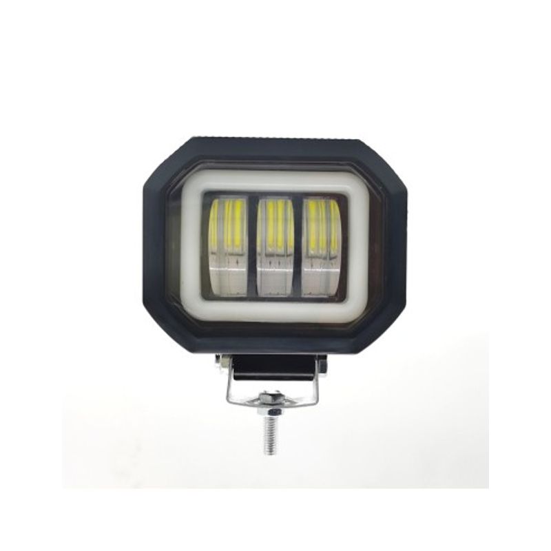 Auto si Moto - Electrice auto - Iluminare si semnalizare - Becuri auto - Proiector LED cu angel eyes pentru offroad auto, moto, atv, putere 30W, luminozitate 2700 lumeni - Infinity.ro