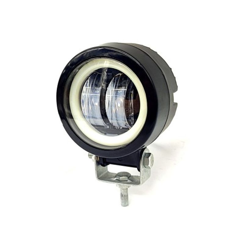 Auto si Moto - Electrice auto - Iluminare si semnalizare - Becuri auto - Proiector LED cu angel eyes pentru offroad auto, moto, atv, putere 20W, luminozitate 1800 lumeni - Infinity.ro