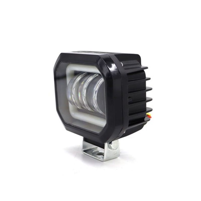 Auto si Moto - Electrice auto - Iluminare si semnalizare - Becuri auto - Proiector LED cu angel eyes pentru offroad auto, moto, atv, putere 30W, luminozitate 2700 lumeni - Infinity.ro