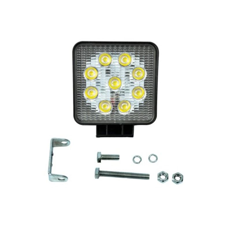 Auto si Moto - Electrice auto - Iluminare si semnalizare - Becuri auto - Proiector LED Auto Offroad 27W/12V-24V, Patrat, Flood Beam 60 Grade, Slim - Infinity.ro