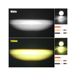 Auto si Moto - Electrice auto - Iluminare si semnalizare - Becuri auto - Proiector LED Auto Offroad cu doua culori (alb+galben) 30W/12V-24V, 1500 Lumeni, Incastrabil, Flood Beam 90 Grade - Infinity.ro