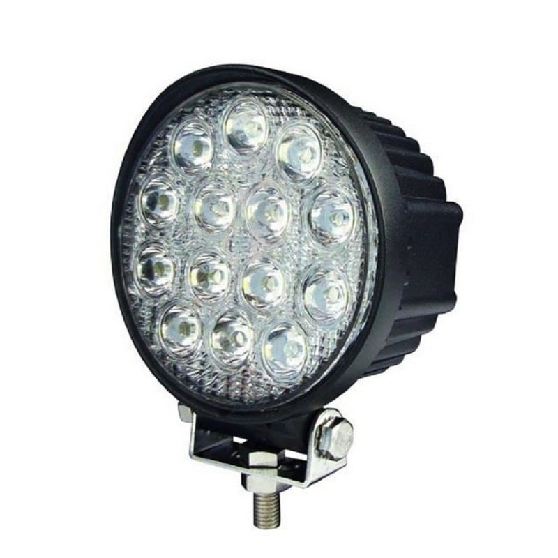 Auto si Moto - Electrice auto - Iluminare si semnalizare - Becuri auto - Proiector LED Auto Offroad 42W/12V-24V, 3080 Lumeni, Rotund, Flood Beam 60 Grade - Infinity.ro