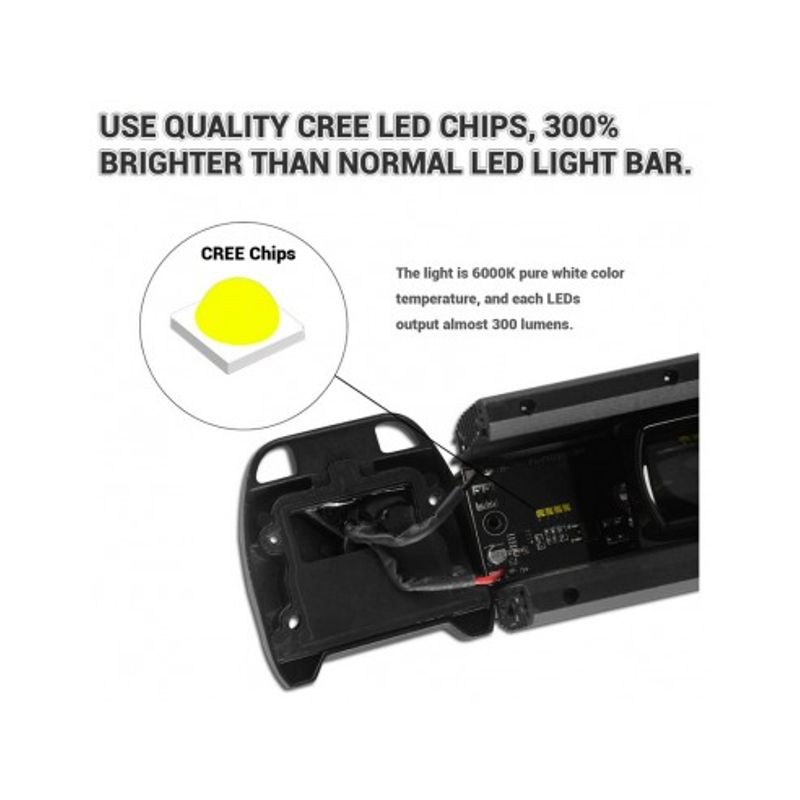 Auto si Moto - Piese auto si accesorii - Caroserie - Faruri, stopuri si proiectoare - LED Bar Auto 90W 6D 12V-24V, 9720 Lumeni, 21"/53.5 cm - Infinity.ro