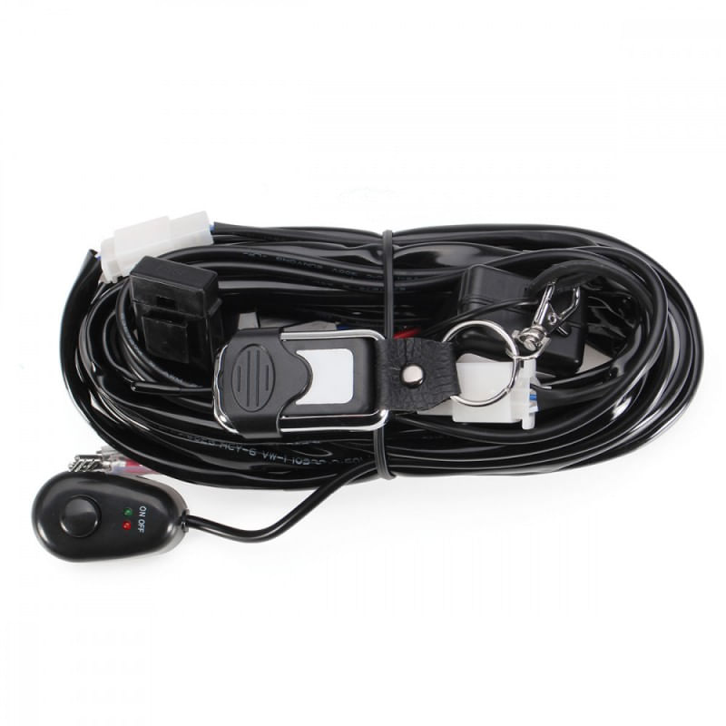 Auto si Moto - Piese auto si accesorii - Caroserie - Faruri, stopuri si proiectoare - Cablaj wireless cu telecomanda pentru 1 proiector led/led bar pana la 288W - Infinity.ro