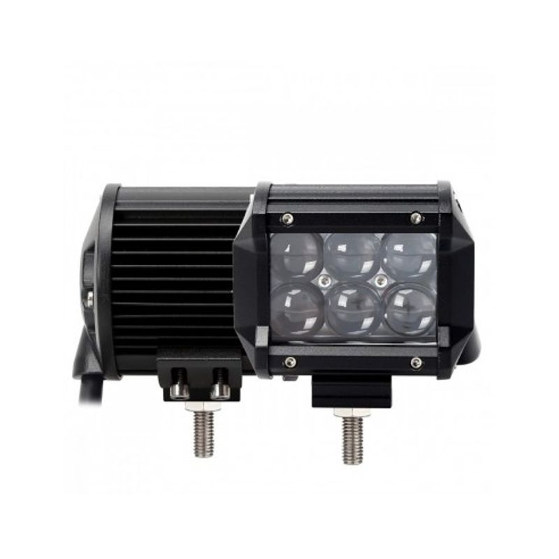 Auto si Moto - Piese auto si accesorii - Caroserie - Faruri, stopuri si proiectoare - LED Bar Auto Offroad 4D 18W/12V-24V, 1530 Lumeni, 4"/10 cm, Spot Beam 12 Grade - Infinity.ro