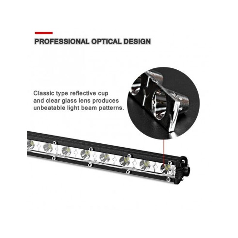 Auto si Moto - Piese auto si accesorii - Caroserie - Faruri, stopuri si proiectoare - LED Bar Auto 54W Super Slim (35 mm) 12/24V, 4590 Lumeni, 20"/51cm, Spot Beam - B18-54W - Infinity.ro