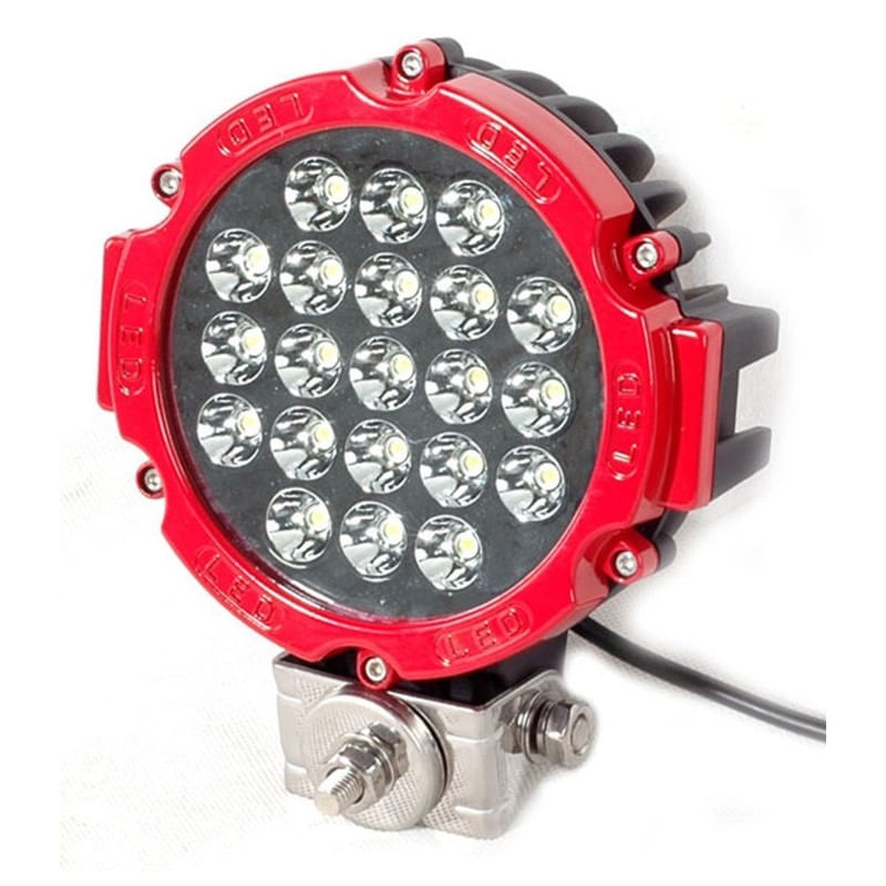 Auto si Moto - Electrice auto - Iluminare si semnalizare - Becuri auto - Proiector LED Auto Offroad 63W/12V-24V, 4410 Lumeni, Rosu, Spot Beam 30 Grade - Infinity.ro