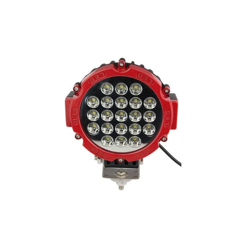 Auto si Moto - Electrice auto - Iluminare si semnalizare - Becuri auto - Proiector LED Auto Offroad 63W/12V-24V, 4410 Lumeni, Rosu, Spot Beam 30 Grade - Infinity.ro