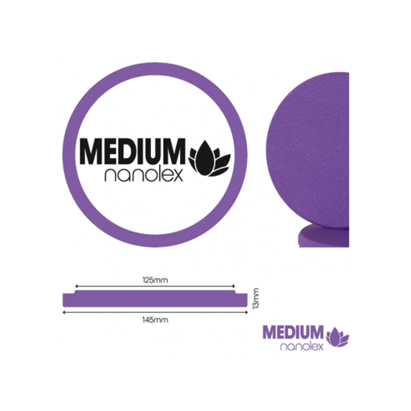 Auto si Moto - Intretinere auto - Produse curatare auto - Burete Polish Mediu Nanolex Polishing Pad Medium 145x13x125 mm 1buc - Infinity.ro