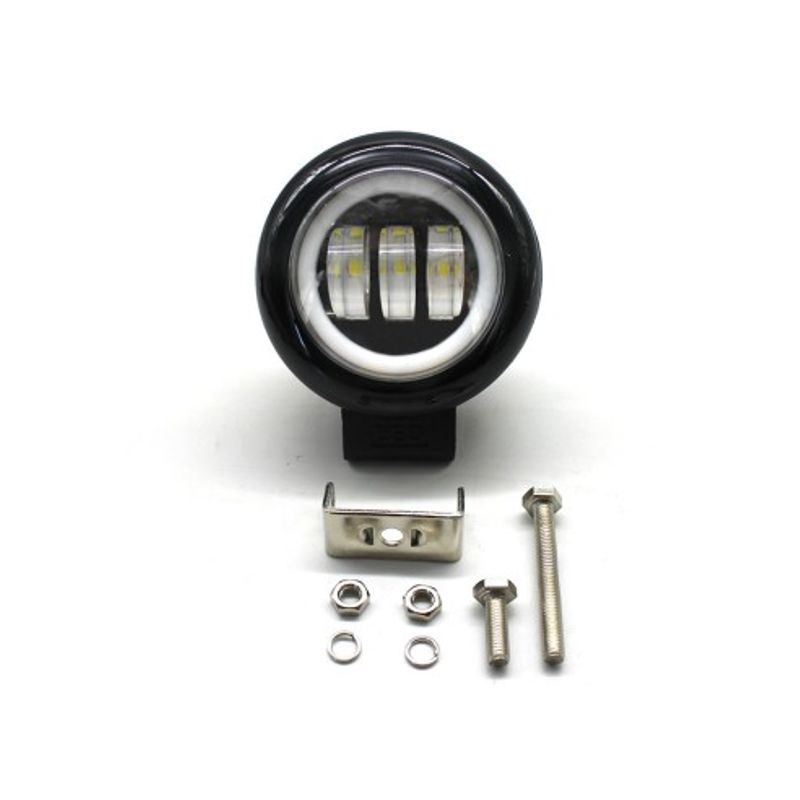 Auto si Moto - Electrice auto - Iluminare si semnalizare - Becuri auto - Proiector LED cu angel eyes pentru offroad auto, moto, atv, putere 45W, luminozitate 4000 lumeni - Infinity.ro