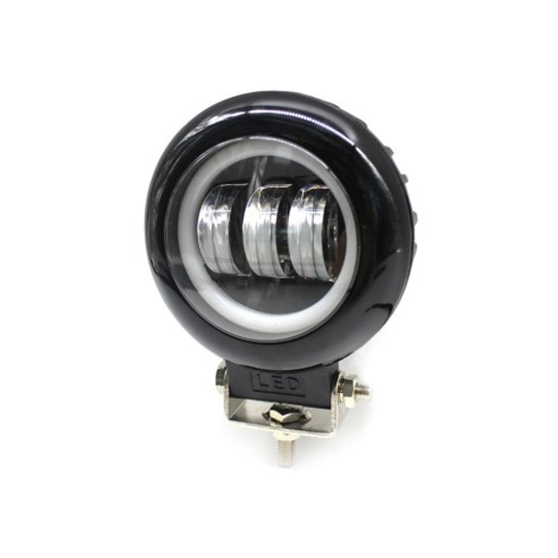 Auto si Moto - Electrice auto - Iluminare si semnalizare - Becuri auto - Proiector LED cu angel eyes pentru offroad auto, moto, atv, putere 45W, luminozitate 4000 lumeni - Infinity.ro