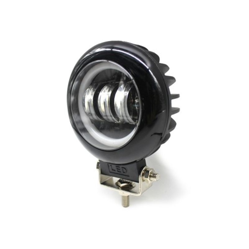 Auto si Moto - Electrice auto - Iluminare si semnalizare - Becuri auto - Proiector LED cu angel eyes pentru offroad auto, moto, atv, putere 45W, luminozitate 4000 lumeni - Infinity.ro