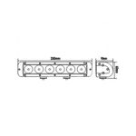 Auto si Moto - Piese auto si accesorii - Caroserie - Faruri, stopuri si proiectoare - LED Bar Auto Offroad 4D 60W/12V-24V, 5100 Lumeni, 11"/28 cm, Spot Beam 12 Grade - Infinity.ro