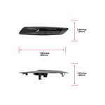 Auto si Moto - Piese auto si accesorii - Caroserie - Faruri, stopuri si proiectoare - Set 2 Semnalizari Carbon Aripa LED Dinamice secventiale cu sticla fumurie pentru BMW F10, F11, F07 fara facelift - Infinity.ro