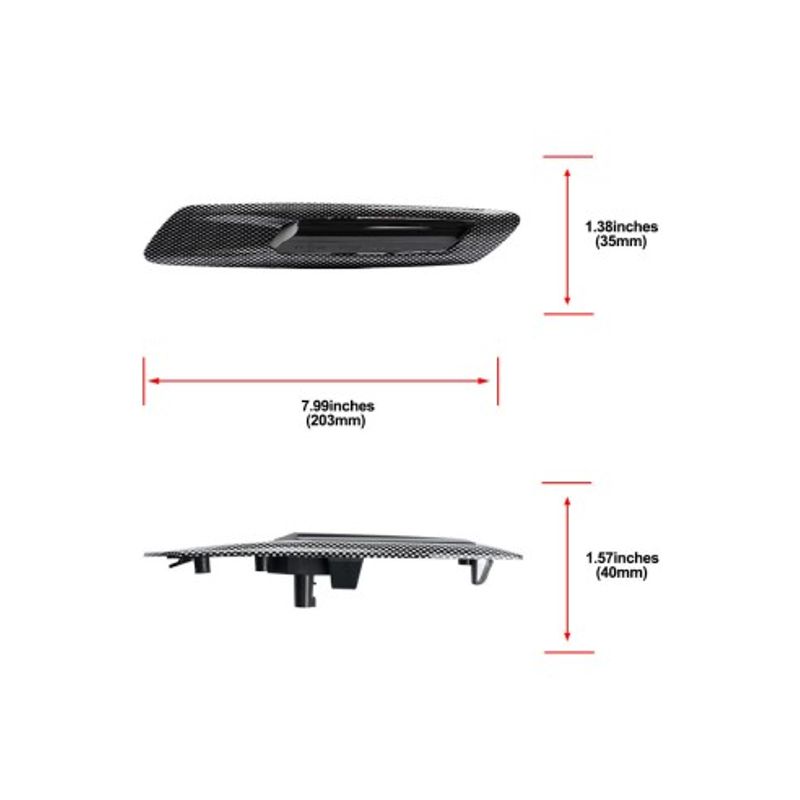 Auto si Moto - Piese auto si accesorii - Caroserie - Faruri, stopuri si proiectoare - Set 2 Semnalizari Carbon Aripa LED Dinamice secventiale cu sticla fumurie pentru BMW F10, F11, F07 fara facelift - Infinity.ro