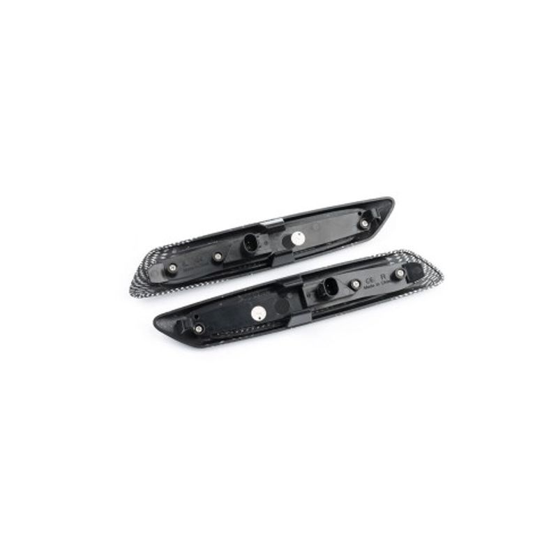 Auto si Moto - Piese auto si accesorii - Caroserie - Faruri, stopuri si proiectoare - Set 2 Semnalizari Carbon Aripa LED Dinamice secventiale cu sticla fumurie pentru BMW F10, F11, F07 fara facelift - Infinity.ro