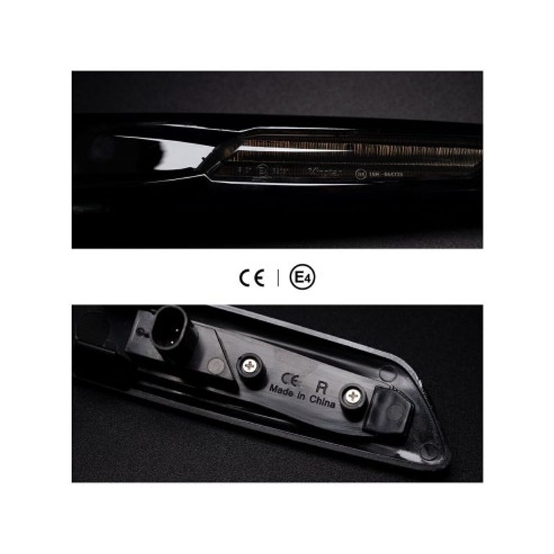 Auto si Moto - Piese auto si accesorii - Caroserie - Faruri, stopuri si proiectoare - Set 2 Semnalizari Negre Aripa LED Dinamice secventiale cu sticla fumurie pentru BMW F10, F11, F07 fara facelift - Infinity.ro