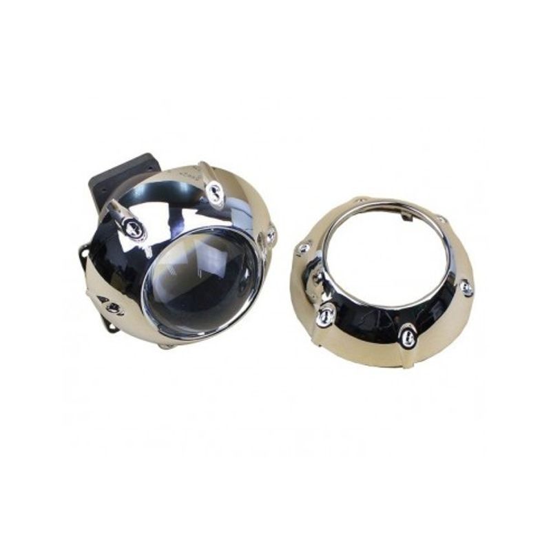 Auto si Moto - Piese auto si accesorii - Caroserie - Faruri, stopuri si proiectoare - Lupe pentru far Bixenon Q5 D1S/D3S 3" IPH3001 cu ornamente incluse Z106 - Infinity.ro