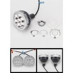 Auto si Moto - Piese auto si accesorii - Caroserie - Faruri, stopuri si proiectoare - Set 2 proiectore LED 3" pentru faza lunga auto / moto cu lumina de zi DRL 35W, 12V, 3000Lm - i6 - Infinity.ro