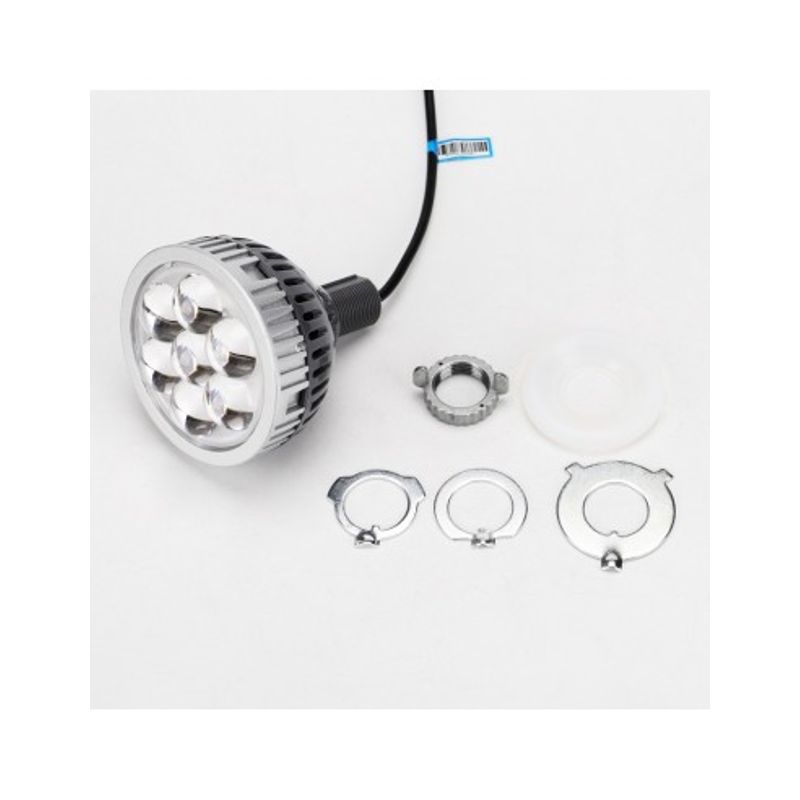 Auto si Moto - Piese auto si accesorii - Caroserie - Faruri, stopuri si proiectoare - Set 2 proiectore LED 3" pentru faza lunga auto / moto cu lumina de zi DRL 35W, 12V, 3000Lm - i6 - Infinity.ro