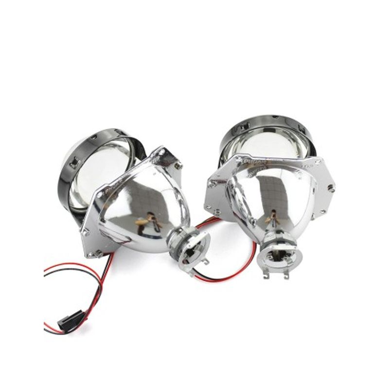 Auto si Moto - Piese auto si accesorii - Caroserie - Faruri, stopuri si proiectoare - Lupe pentru far Bixenon Mini H1 3″ cu ornamente la alegere incluse BMW E46 - Infinity.ro