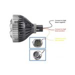 Auto si Moto - Piese auto si accesorii - Caroserie - Faruri, stopuri si proiectoare - Set 2 proiectore LED 3" pentru faza lunga auto / moto cu lumina de zi DRL 35W, 12V, 3000Lm - i6 - Infinity.ro